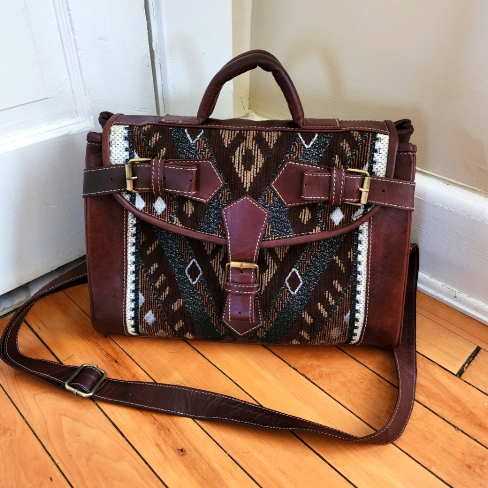 Brown Patterned Women's Bag